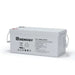Renogy 12V 200Ah deep cycle AGM battery with carrying rope handles on a clean white background.
