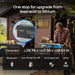 Renogy Core 12V 200Ah LiFePO4 lithium battery upgrade infographic showing product dimensions of 19.76 x 7.36 x 9.53 inches and key features like low-temp cut-off protection, EV-grade cells, and Bluetooth connection next to a person using a log splitter.