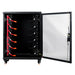 Two Rich Solar ALPHA 5 48V 100Ah LiFePO4 lithium server rack batteries stacked vertically.