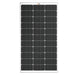Full top-down front view of a Rich Solar MEGA 100 100W 12V monocrystalline solar panel grid.
