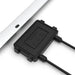Close-up of the rear labeling on a Rich Solar 200W panel, confirming technical specifications and safety certifications.