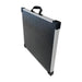 Lion Energy 100W LW solar panel folded shut into a compact briefcase-style form with top carry handle