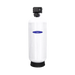 Crystal Quest demineralizing water filtration system with slim white tank and top control valve.