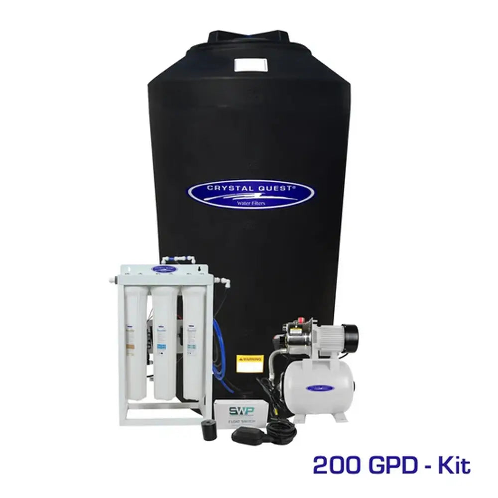 Crystal Quest 200 GPD Whole House Reverse Osmosis System with 165 Gallon Storage Tank