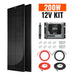 Rich Solar 200W 12V Slim Solar Kit package with 30A MPPT solar charge controller, wires, and mounting hardware on a white background.