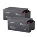 Two Renogy Pro S1 12.8V 240Ah solid state LiFePO4 batteries in a 2-pack configuration for off-grid solar power systems.