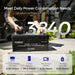 Renogy Core 12V 300Ah, LiFePO4 battery, 3840Wh capacity, daily power consumption.