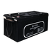 Angled view of AIMS Power 12V 300Ah LiFePO4 lithium battery with side rope handle, terminals, and durable housing.