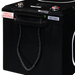 Close-up of AIMS Power LiFePO4 battery rope handle, top terminal, warranty label, and serial number sticker.