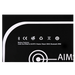 AIMS Power battery feature close-up showing Bluetooth, CE, RoHS, recycle icons, UL1973 cells, heater, reset, BMS, and IP65.