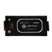 Top view of AIMS Power 12V 300Ah LiFePO4 battery with terminals, BMS label, Bluetooth features, and handles.