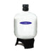Crystal Quest SMART GAC Commercial Filtration System rounded white tank on black stand.