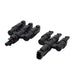 AIMS Power MC4 branch connector pair with black 3-to-1 solar Y adapters on a white background, designed for combining three solar panel leads into one PV cable connection.