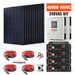 Complete Rich Solar 4000W 48VDC 240VAC off-grid solar power kit package with text label, displaying all premium hardware and wiring accessories.