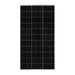 Direct front view of the Rich Solar MEGA 150W monocrystalline solar panel highlighting the cell grid pattern and silver aluminum frame.