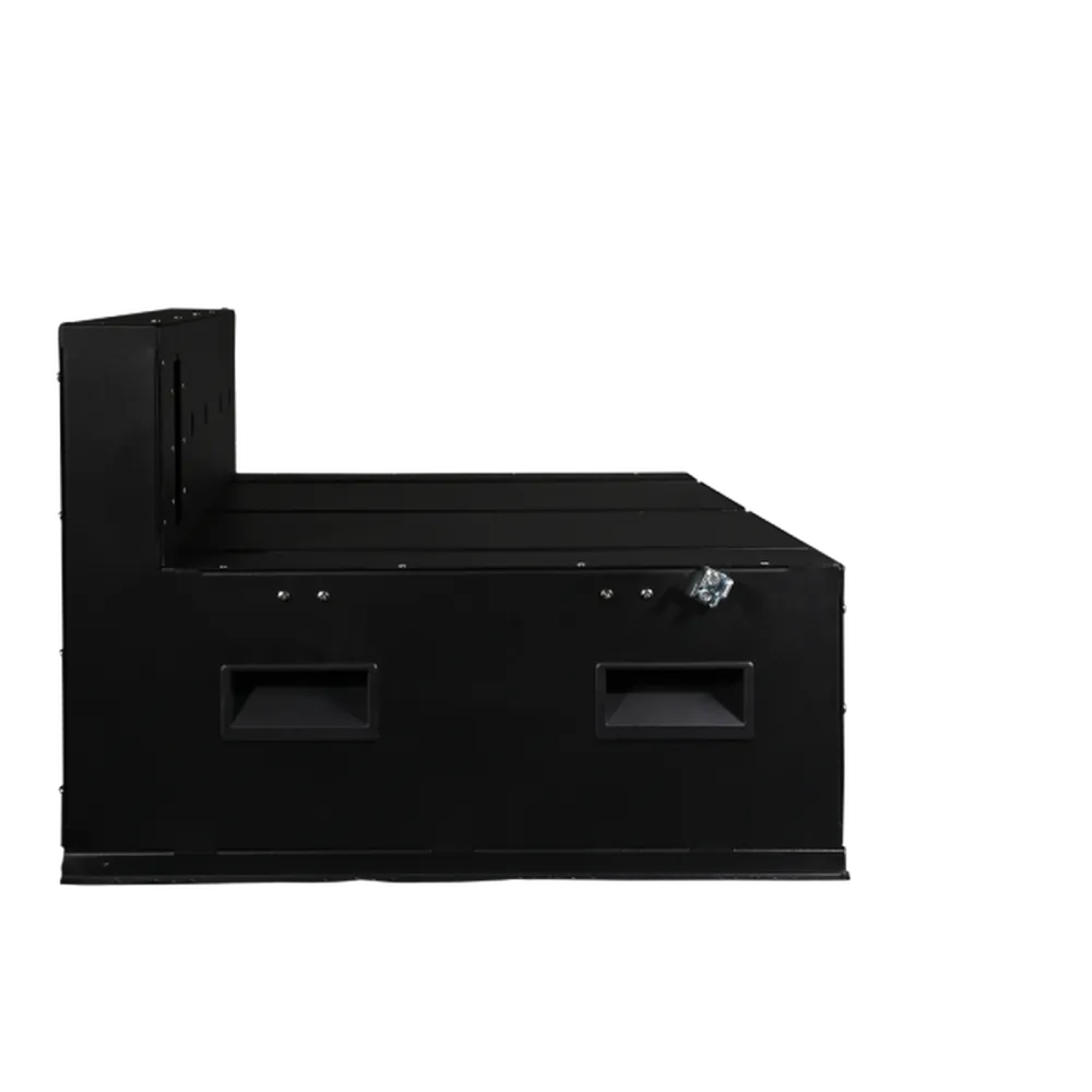 AIMS Power AIO solar generator expansion configurations showing one, two, three, and four battery units for scalable power storage.