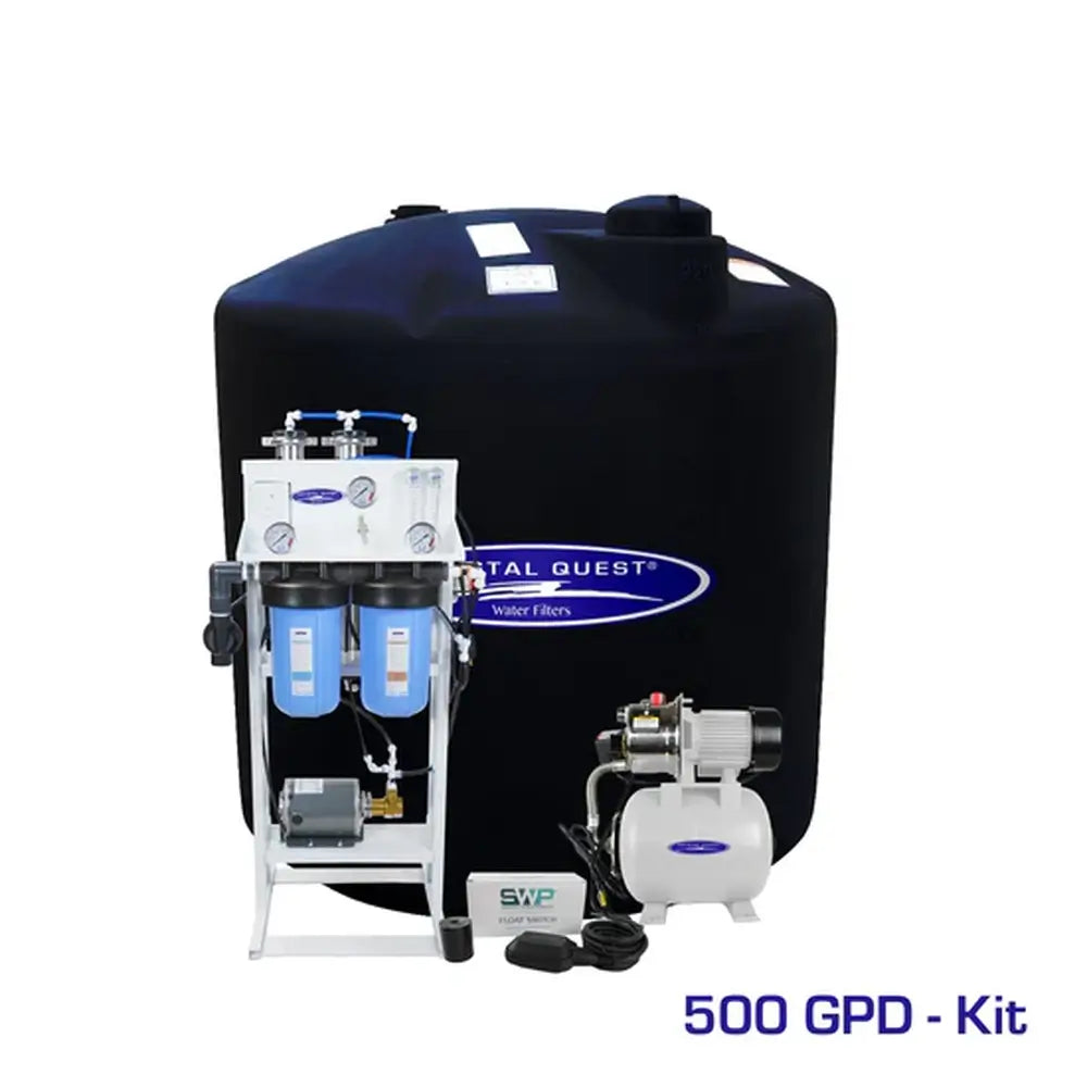 500 GPD Crystal Quest Whole House Reverse Osmosis Water System with 220 Gallon Tank