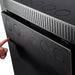 Close-up view of the locking door handle and security hardware on the enclosure of the Rich Solar ALPHA 5 PRO 48V Server Rack Battery.