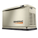 Generac 7171 10kW aluminum standby generator, beige home backup power unit on white background