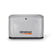 Front view of Generac 7327 26kW standby generator on white background