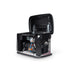 Angled view of open Generac 7321 10kW standby generator with exposed motor and wiring
