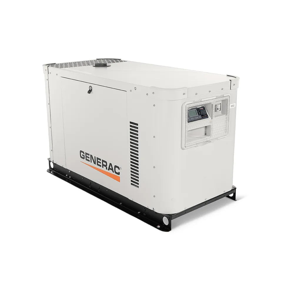 Generac XG03025CNAX 30kW commercial standby generator, top angle view