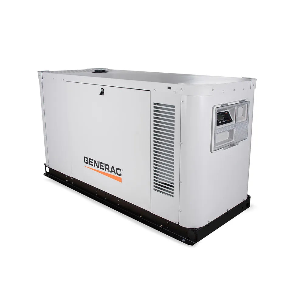 Generac XG04845ANAX 48kW standby generator, front angled view