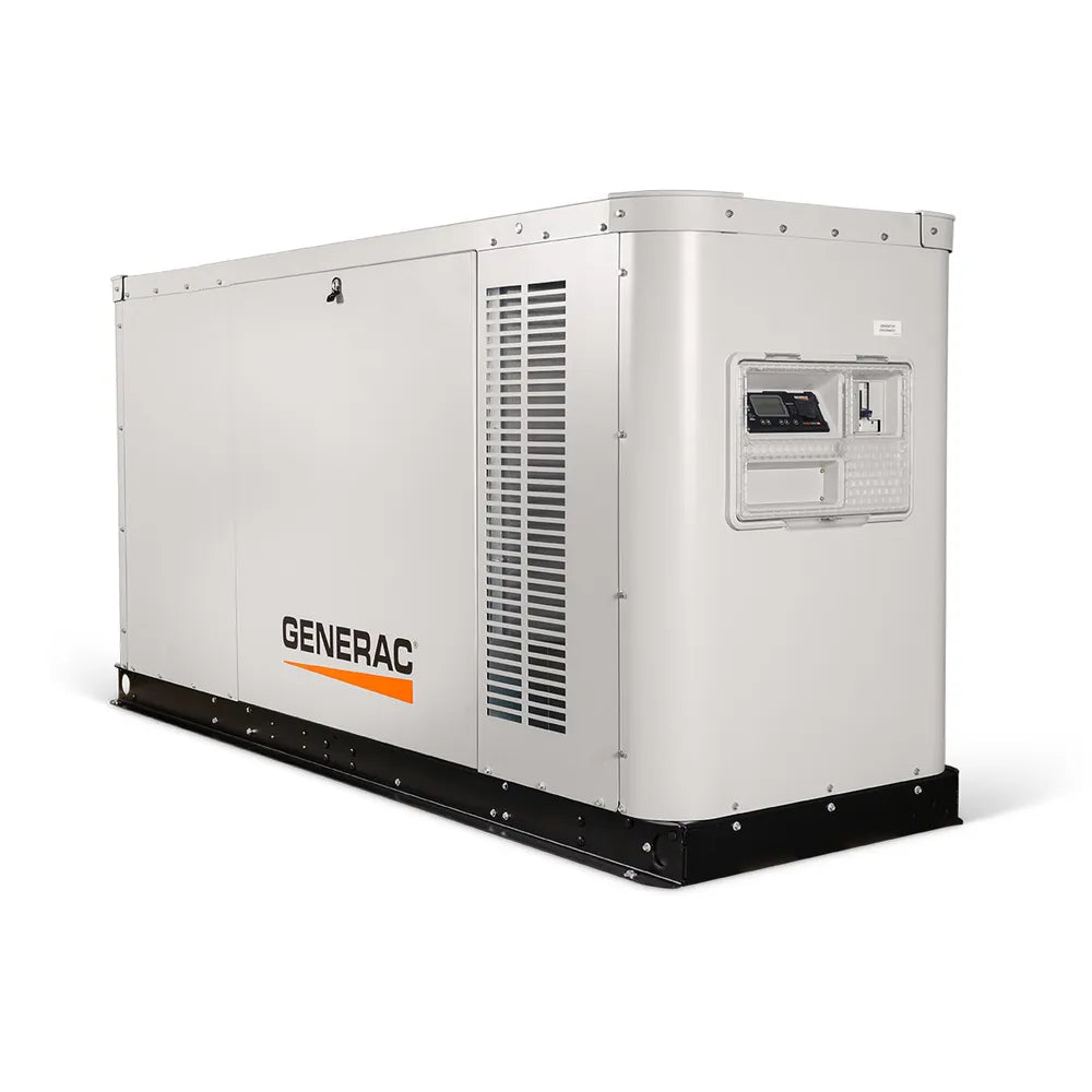 Generac XG06045ANAX 60kW standby generator angled view