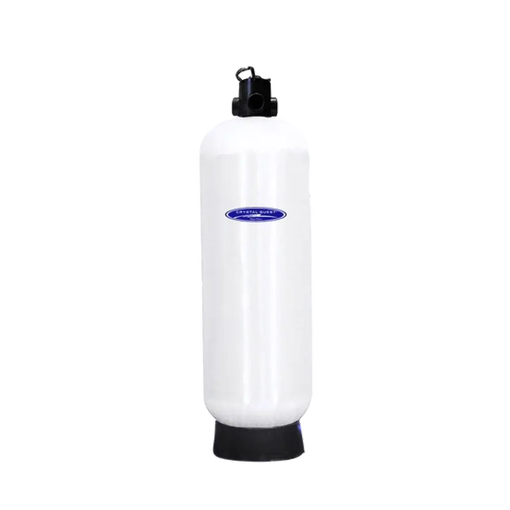 Crystal Quest SMART GAC Commercial Filtration System white commercial water filter tank.