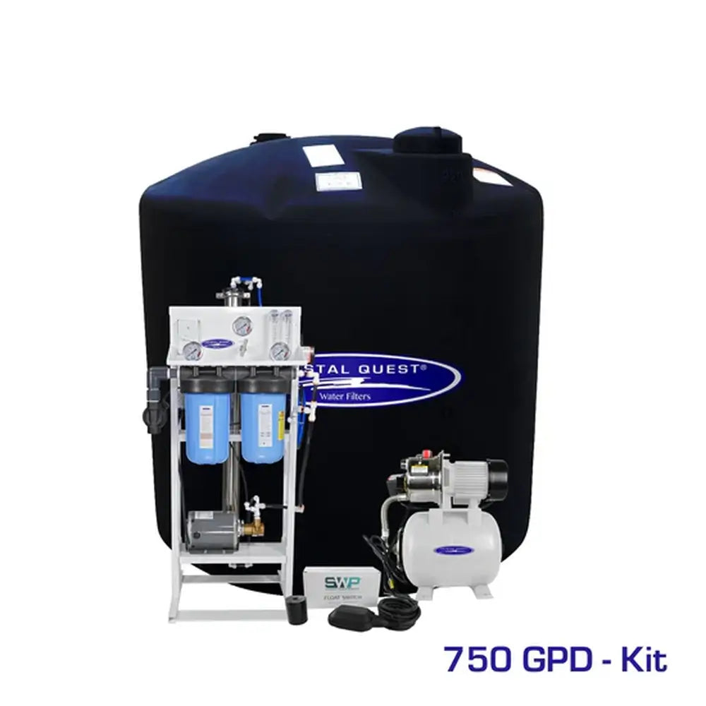Crystal Quest 750 GPD Whole House Reverse Osmosis System with 220 Gallon Storage Tank Kit