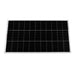Flat horizontal front view of the Rich Solar MEGA 150W solar panel on a clean white background.