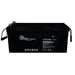 AIMS Power 12V 200Ah AGM deep cycle battery with front label, top terminals, carry handles, and black sealed case.