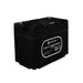 Angled view of AIMS Power 12V 135Ah LiFePO4 battery with top terminals, built-in display, and black case.
