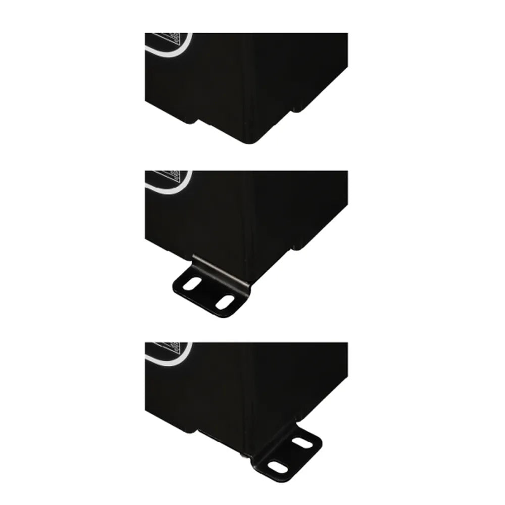 AIMS Power LiFePO4 battery mounting feet detail showing optional base bracket installation positions.