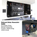 AIMS Power onboard solar generator installed in RV compartment, showing 5kWh energy system with minimal wiring and components.