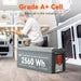 Rich Solar ALPHA 2 PRO 2560Wh LiFePO4 battery with Grade A+ cells sitting on the floor during a custom camper van conversion electrical build.