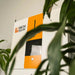 Close-up details of the Rich Solar RS-A10 ESS hybrid solar inverter face with digital status screen and signature orange stripe.