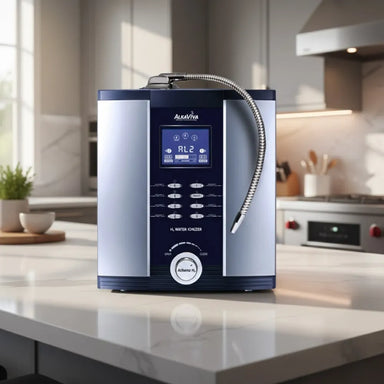 AlkaViva Athena H2 water ionizer on kitchen countertop