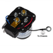 AIMS Power 300A dual battery isolator with heavy-duty terminals, wiring, and relay for 12V battery systems.