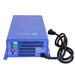 AIMS Power 75A AC battery charger rear view with AC input cord, status LEDs, and charging controls.