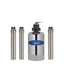 Crystal Quest EAGLE 1000 Manual Stainless Steel Whole House Water Filter and Alkalizer 11-stage system with manual control valve and stainless housings.