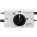 Front view of AIMS Power DC Disconnect PV Array switch with black rotary ON/OFF handle, AIMS Power logo, IP66NW marking, AS 60947.3 DC-PV2 label, and side-mounted solar input/output connectors.