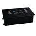 Angled product view of AIMS Power 48V 200Ah lithium iron phosphate golf cart battery with metal handles and black case.
