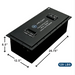 AIMS Power 48V 150Ah LiFePO4 golf cart battery with 26.75 x 12.5 x 8.5 inch dimensions and 129 lb weight.