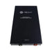Front view of AIMS Power 24V 400Ah LiFePO4 deep cycle lithium battery with status LEDs, power switch, and terminal ports.