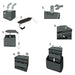 Step-by-step diagram for installing the Lion Energy UT1300 Battery Warmer on a lithium battery, including wrap placement, terminal reattachment, and final sleeve fit
