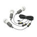 Lion Energy 3 LED Light Bulb String set with three bulbs, USB power connector, inline switches, and coiled extension cord