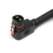 Close-up of Lion Energy Safari XP expansion battery cable connector with locking plug detail