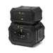 Lion Energy Safari 3000W expansion pack stacked with power station front view