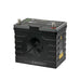 Lion Energy UT 1300 BT-H self-heating lithium battery shown in a clean studio shot with gray top cover, black case, and exposed positive and negative terminals